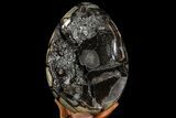 Septarian Dragon Egg Geode - Crystal Filled #71848-1